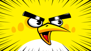 yellow angry bird
